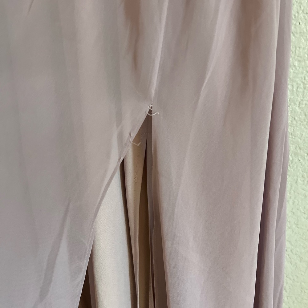 Ballroom Bliss Dusty Lilac Pleated Maxi Dress - Picture 5 of 8